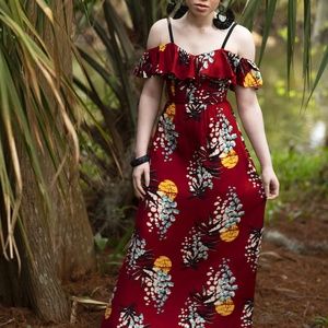 Trashy Diva NEW! Long Hollywood Classic Dress in Tropical Nights